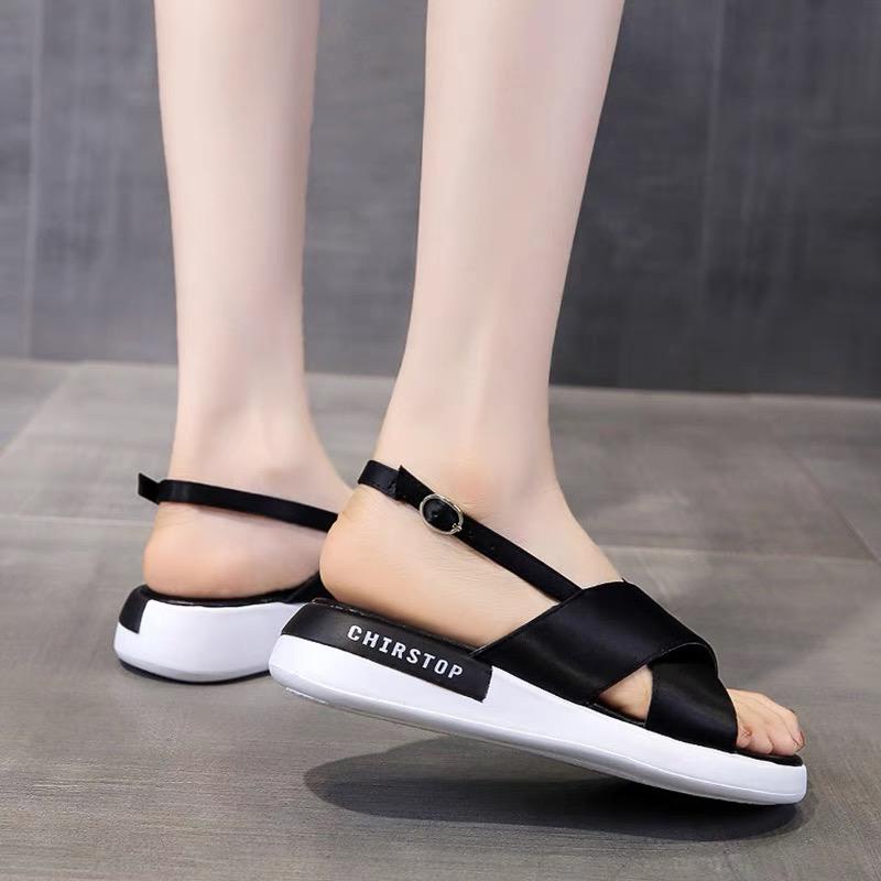 Sandal Wanita Import wedges selop tali nyaman NS2153 Sandal Wedges Fashion Import Kekinian Termurah