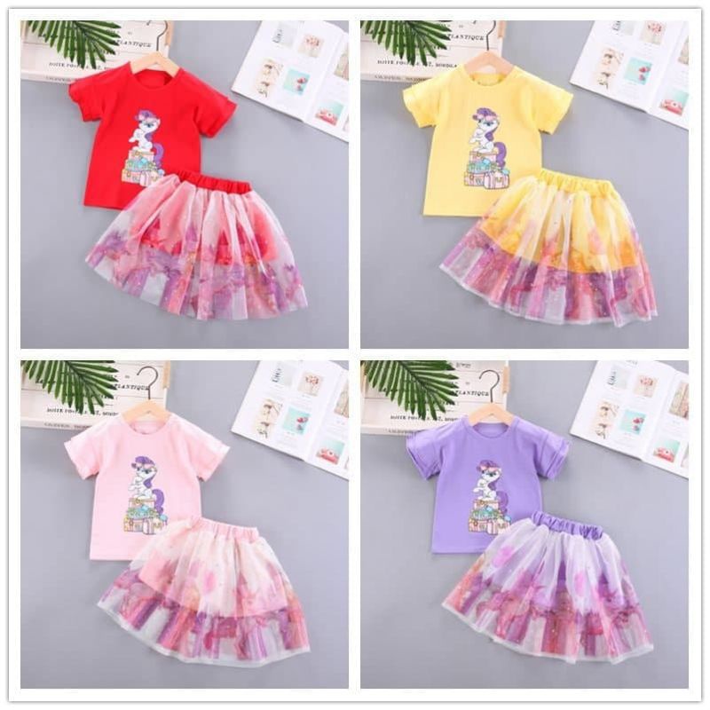 Setelan rok tutu little pony