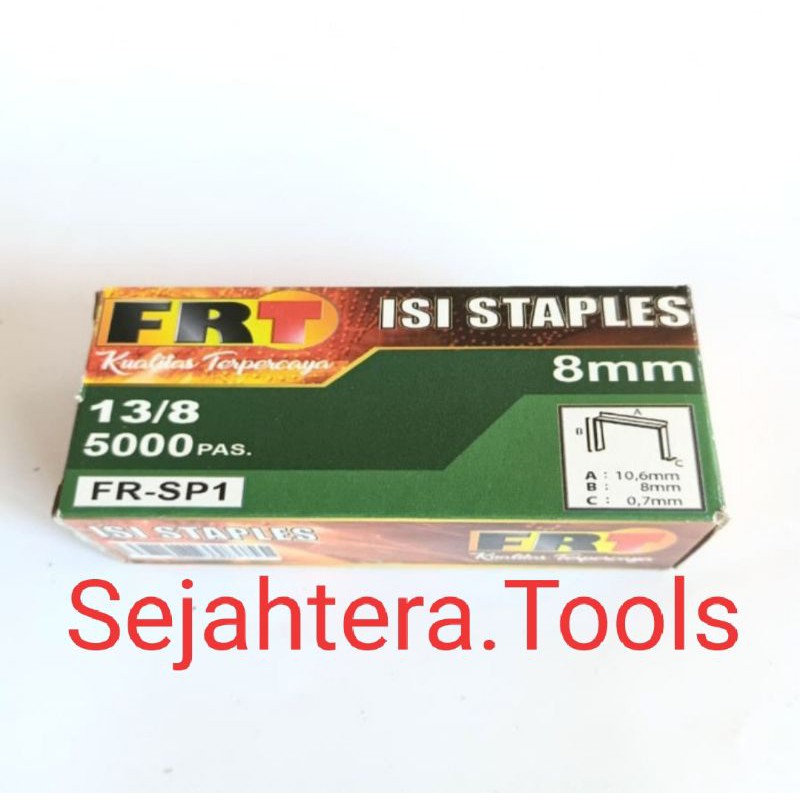 

Refill Isi Staples Tembak jok Staple Gun FRT 8mm 13/8 (5.000 pcs)