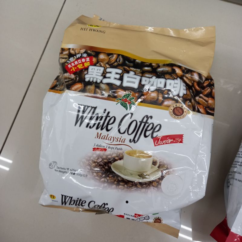 

HEI HWANG 100% READY White Coffee Kopi Malaysia Cappuccino 2 in 1 Gula Terpisah 3 in 1 Less Sugar