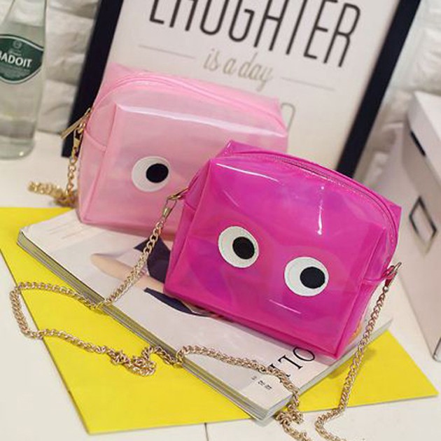 tas selempang mata plastik crystal eyes shoulder bag mini (2i1) bta110