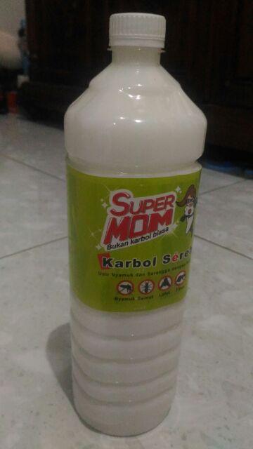 Karbol Sereh Sere Super Mom 1,5 Liter Karbol Alami Dengan Formula Yang Aman Bagi Bayi Dan Anak