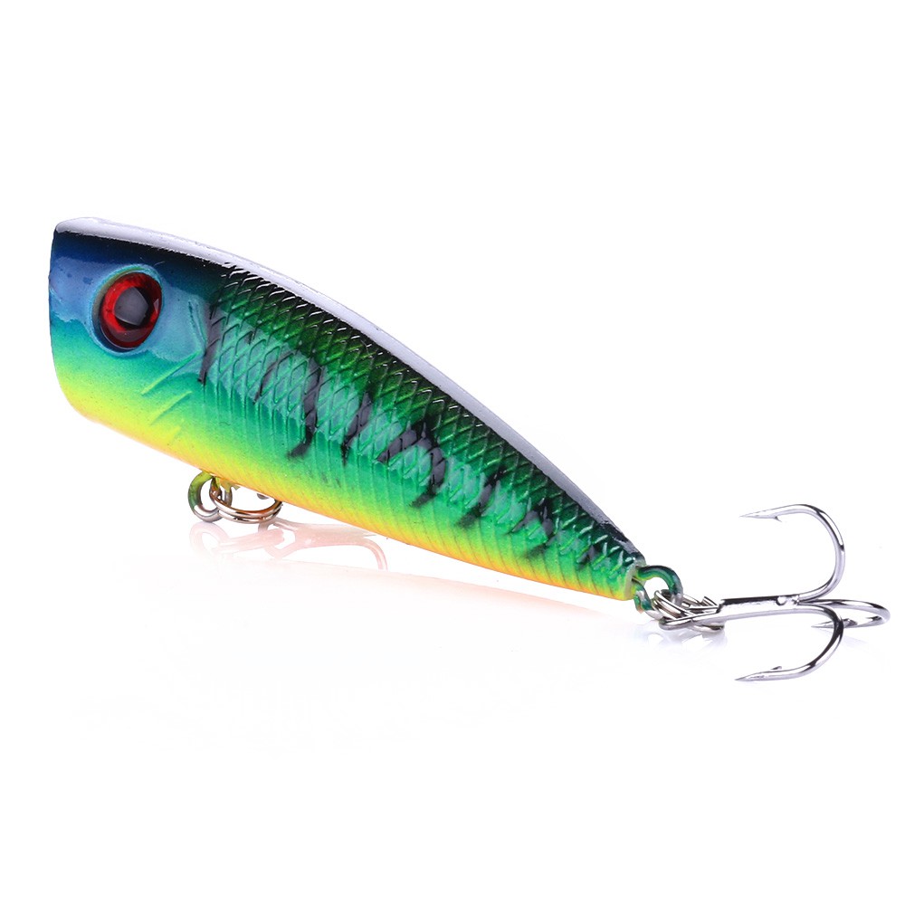 HENGJIA 1Pcs Floating Fishing Lure 60mm/6.3g Popper Bait Wobbler Swimbait Bait Trolling Bait