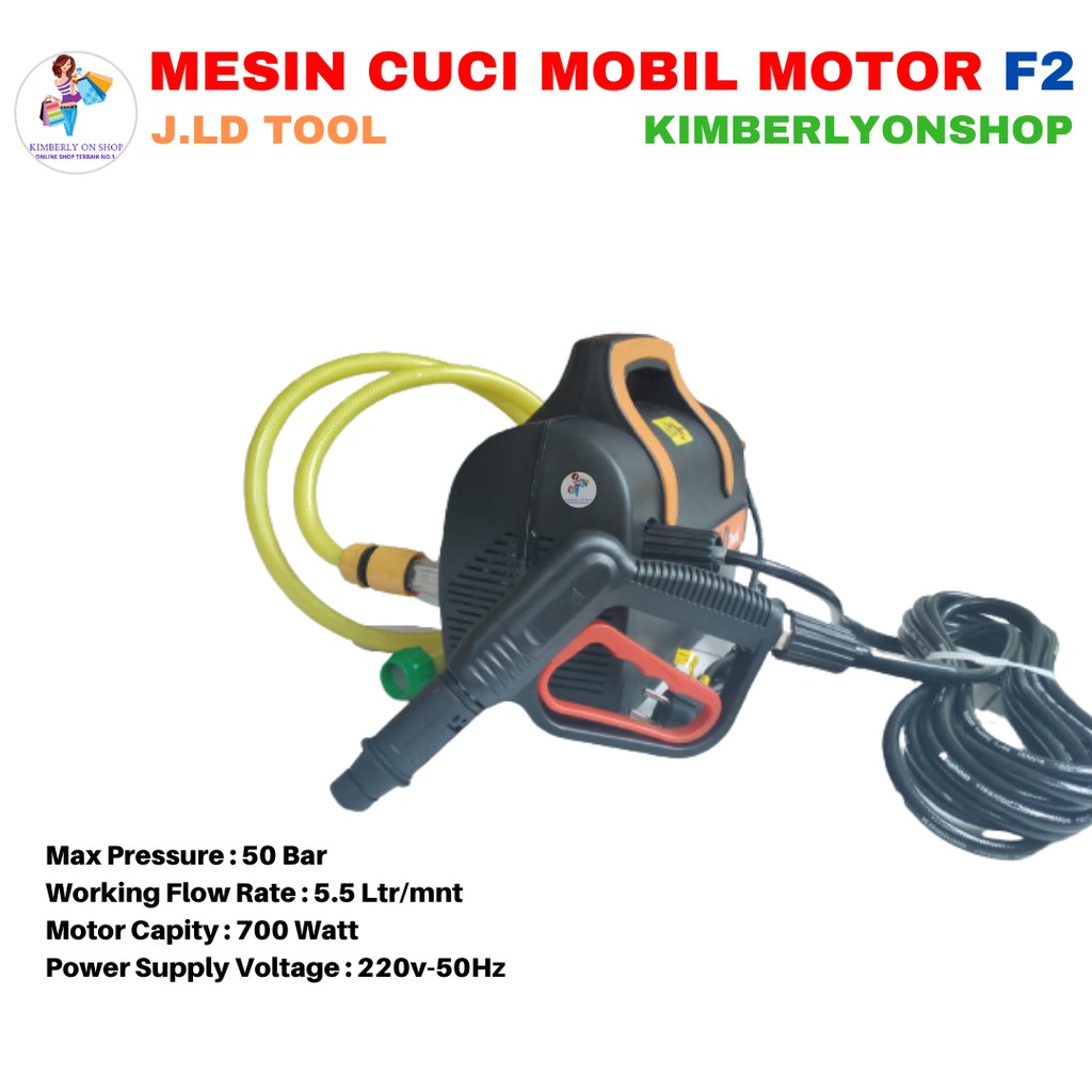 Kimberlyonshop Mesin Cuci Steam Mobil /Motor/High Pressure Washer JLD