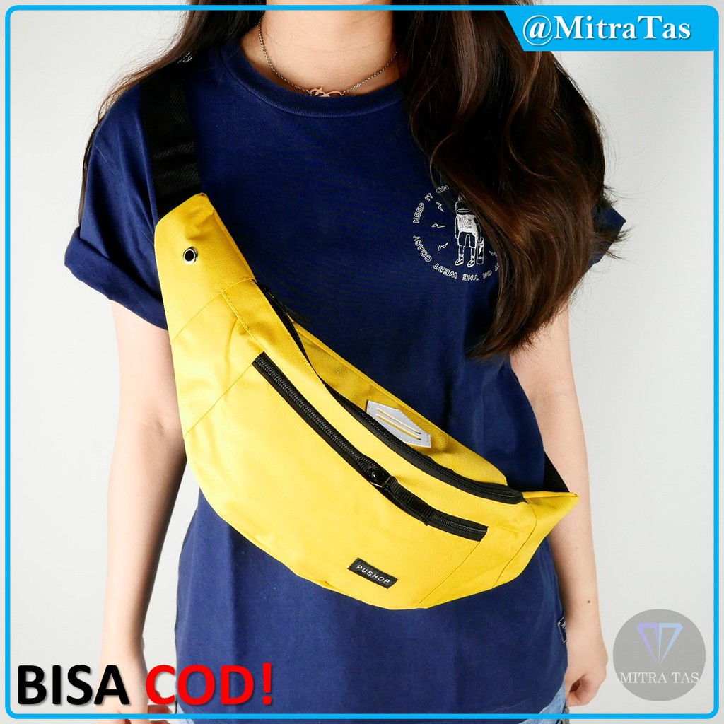 TERMURAH!!! Waist Bag Mitrax Model Korea Colorful! Bahan Canvas Terbaik!