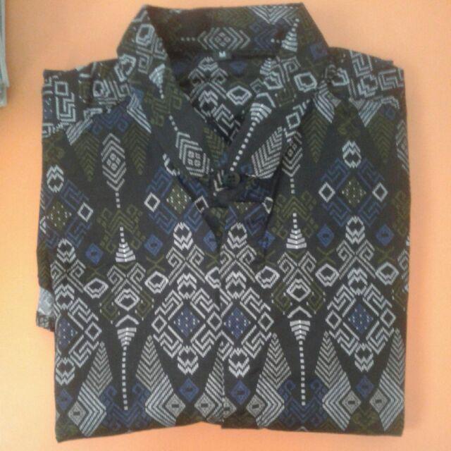 Freypv 8068  Slimfit Long Batik Songket M-xl Kemeja Batik Best