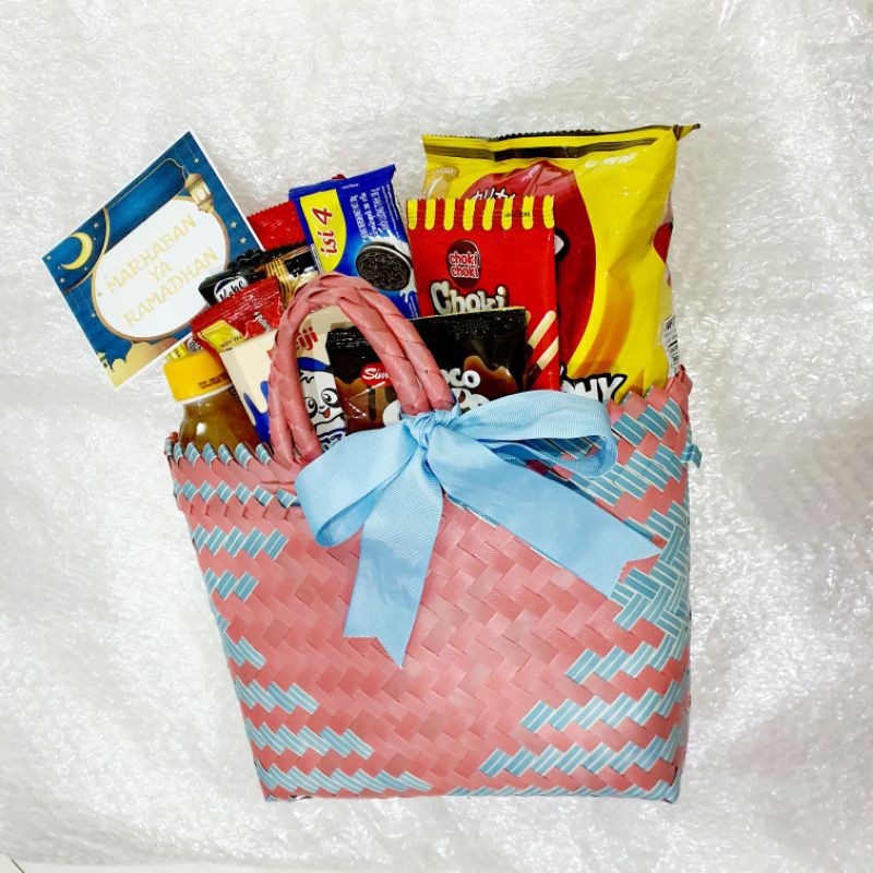 Parcel Hamper Gift Cantik Tas Anyaman