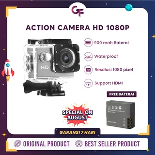 Action Camera 1080 HD Include Case Anti Air dan Aksesoris Lengkap - GoodFellas