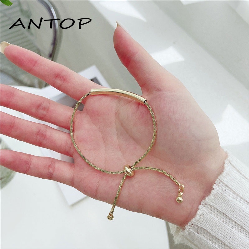 Simple Design Sense Casual Fashion Drawstring Titanium Steel Bracelet ANTOP