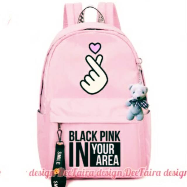 Tas Sekolah Blackpink/ Tas BTS /Tas sekolah Cewek /Tas kuliah / Backpack Korea / Tas Sarangheo