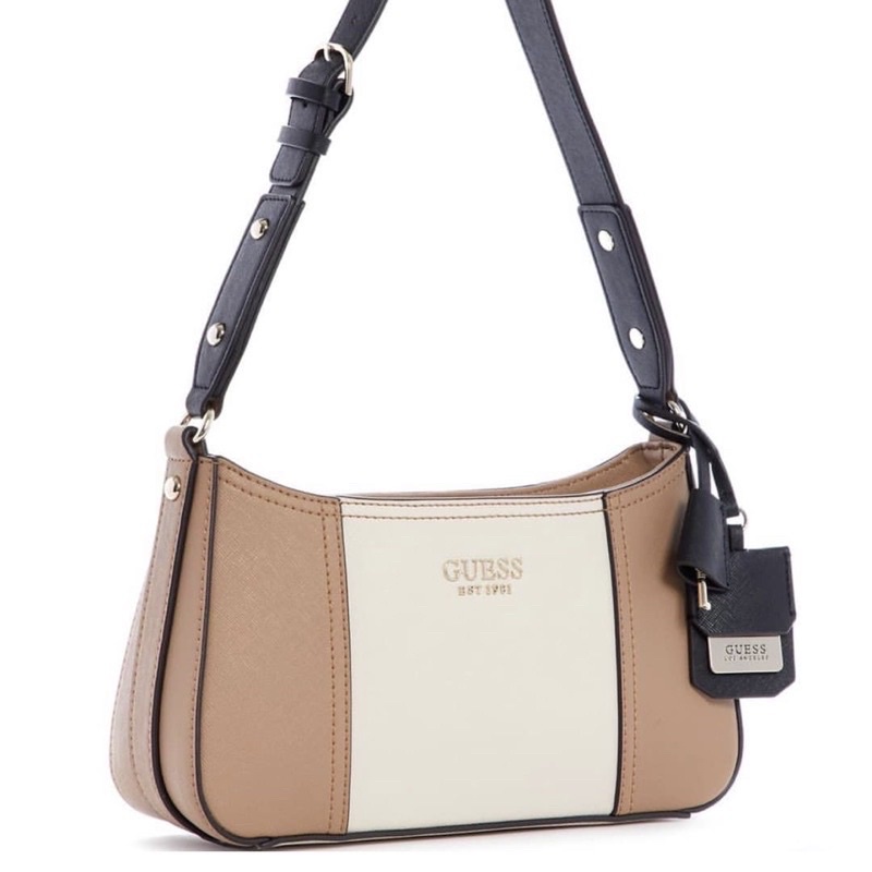 GUESS GEORGIANA SHOULDER BAG CROCO TAS