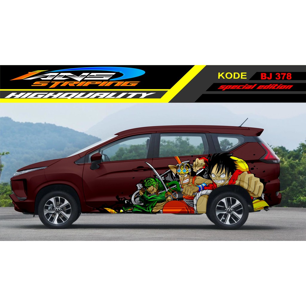 DECAL STICKER MOBIL XPANDER / STIKER MOBIL TERIOS INOVA, AVANZA / VARIASI STIKER MOBIL ONE PEACE