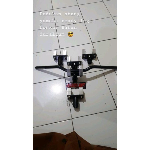 ACG78 paket dudukan stang rzr honda dan yamaha jupiter z mxking satria blade roadrace dll