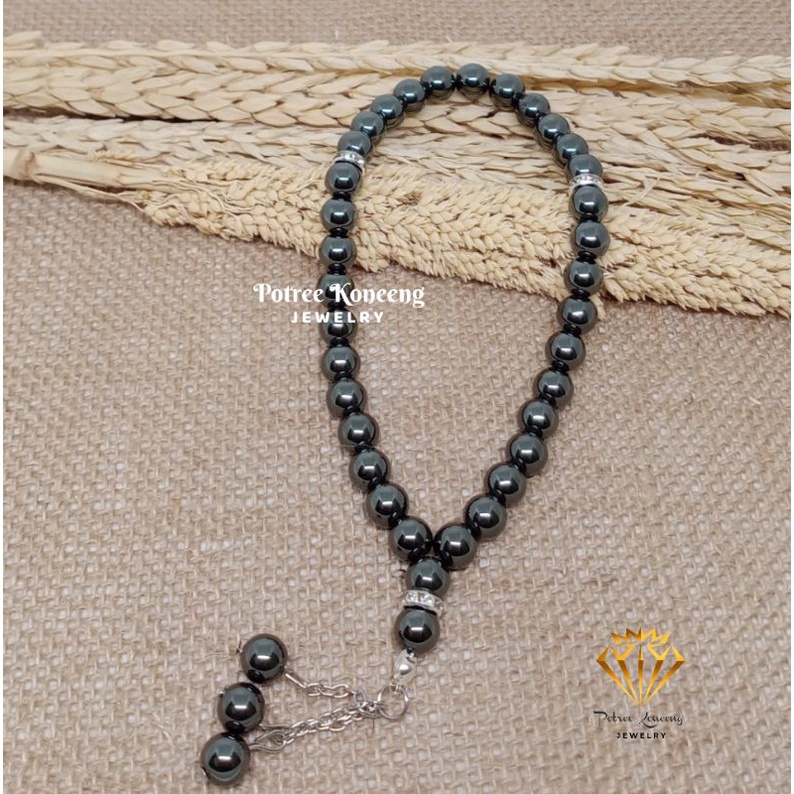 TASBIH BATU KESEHATAN HEMATITE 33 BUTIR