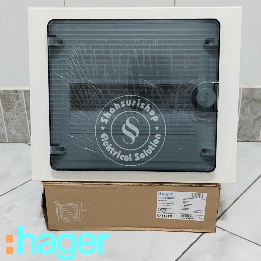 HAGER BOX MCB 12G 12 GRUP INBOW IB VF112TM TRANSPARANT VF SERIES