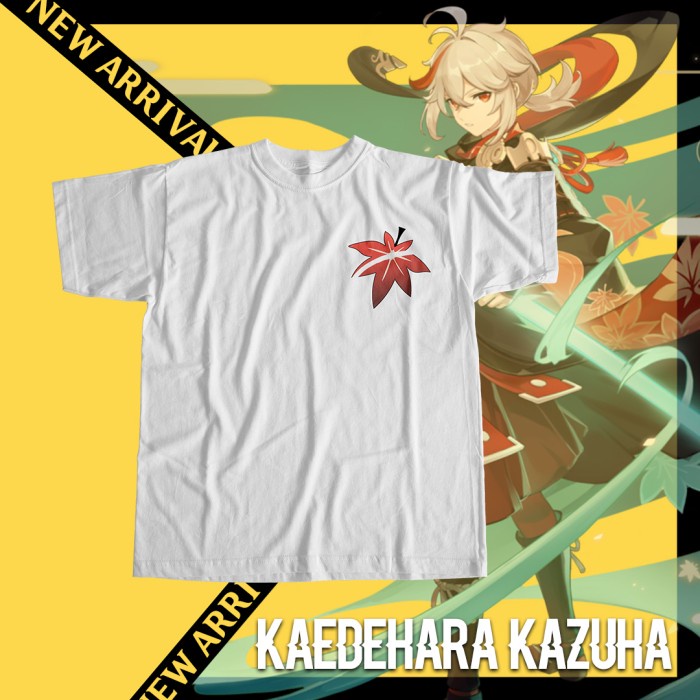 Kaos T-shirt Genshin Impact Kaedehara Kazuha