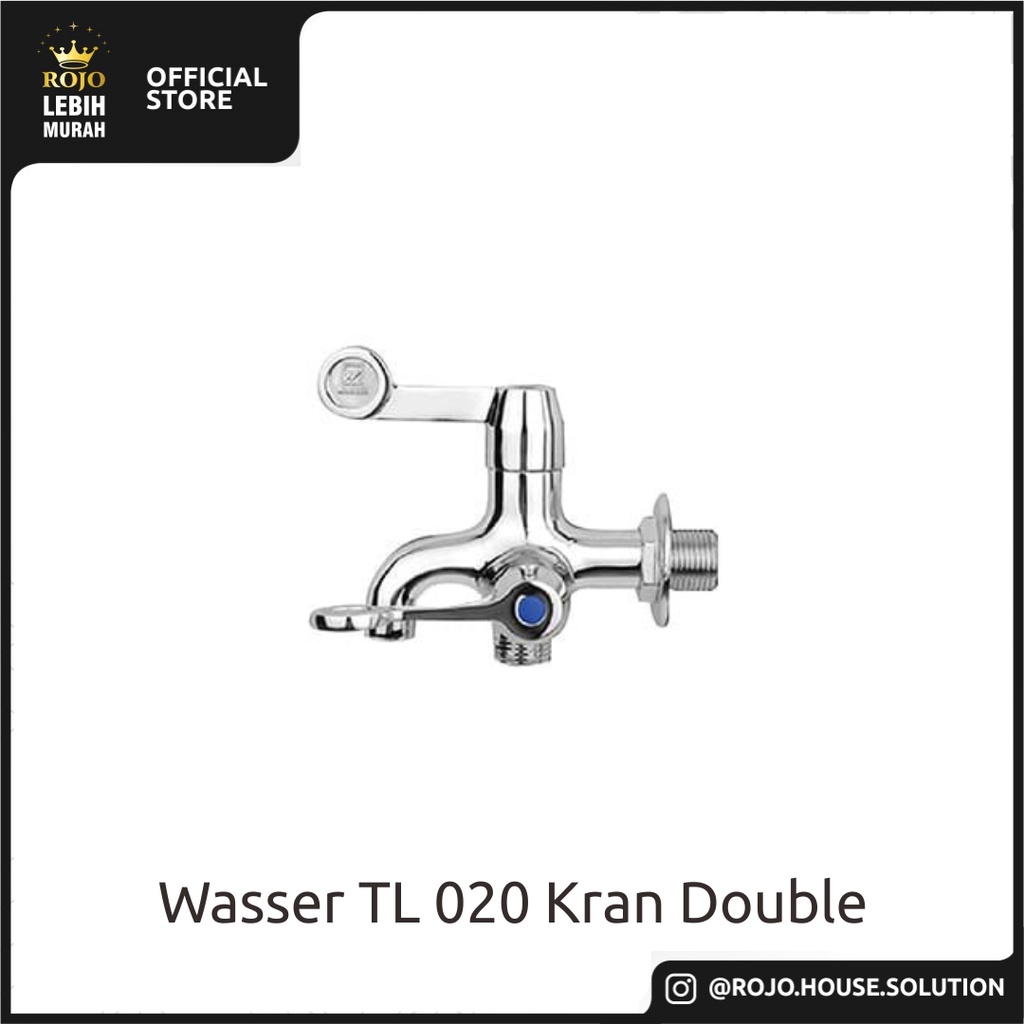 Jual Wasser Tl 020 Kran Double Kran Dinding Shopee Indonesia