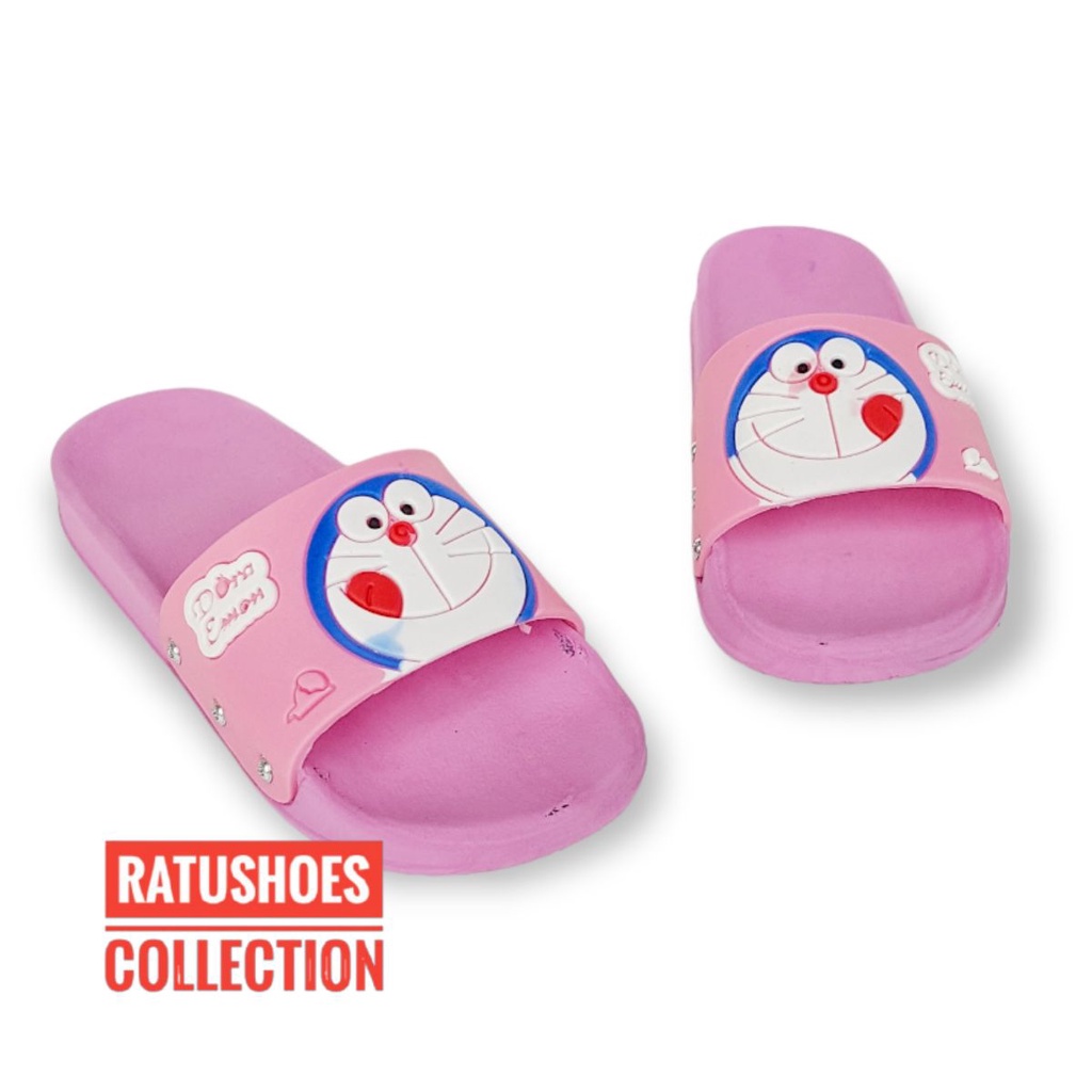 Sandal Anak Karakter / Flat DORAEMON size 26 - 35