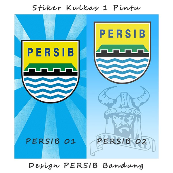 stiker kulkas 1 Pintu Design PERSIB Bandung