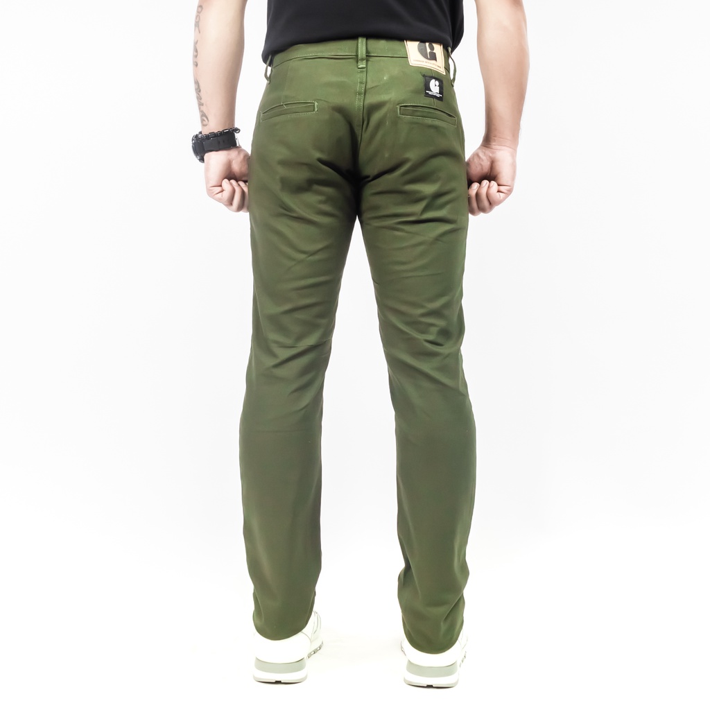 Gizmo Celana Chino Panjang Green Army