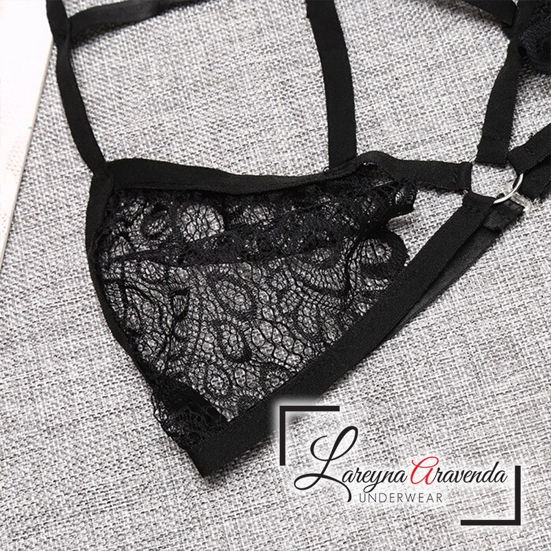 BH BRA Seksi Model Double Rings Triangle BH008