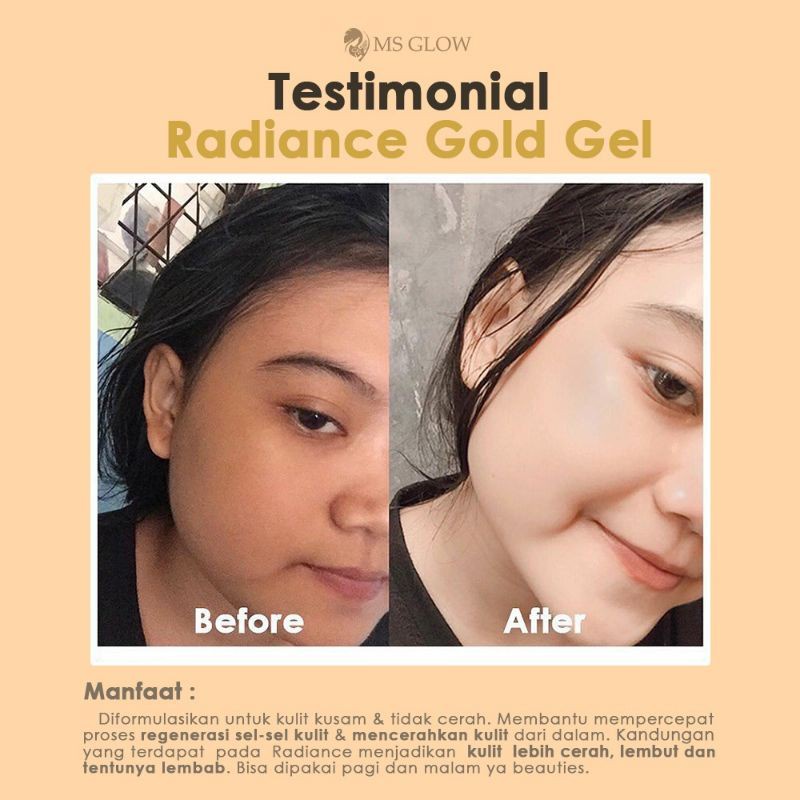 Ms Glow Radiance Gold Ms Glow Original 100%