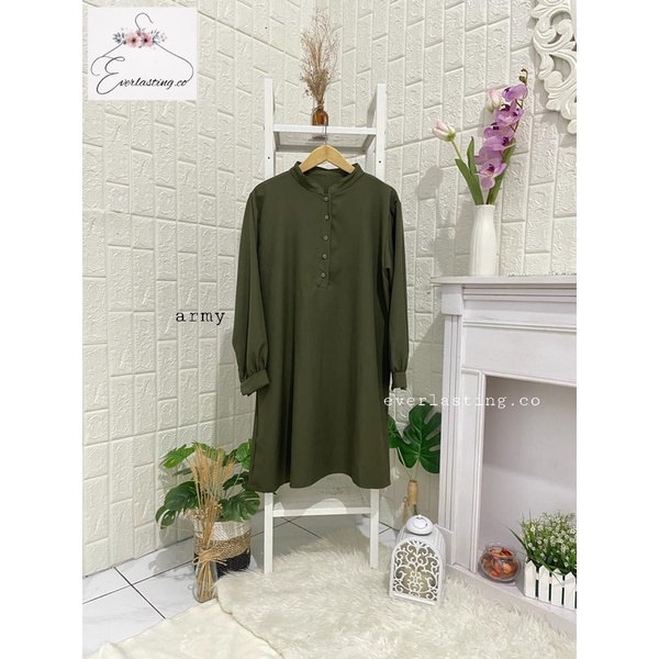 TUNIK BRIELLE/ATASAN WANITA/BAHAN SHAKILA JUMBO UK XXXL LD126CM