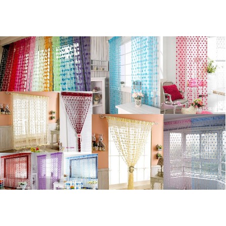 Tirai Benang Motif Love Tirai benang heart Motif Tirai Benang Korea