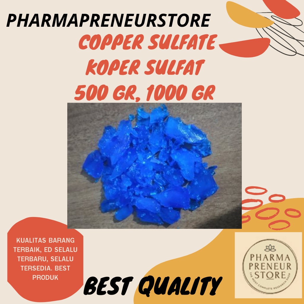 COPPER SULFATE / KOPER SULFAT 500 GRAM DAN 1000 GRAM BEST QUALITY