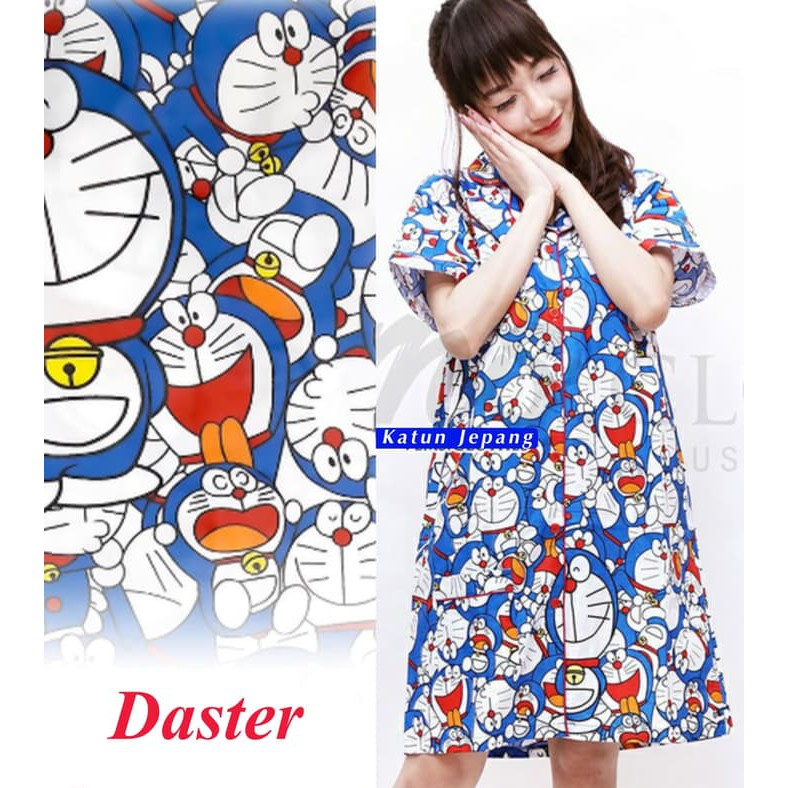 Promo Daster Doraemon / Baju Tidur wanita dewasa / Katun jepang Terlaris