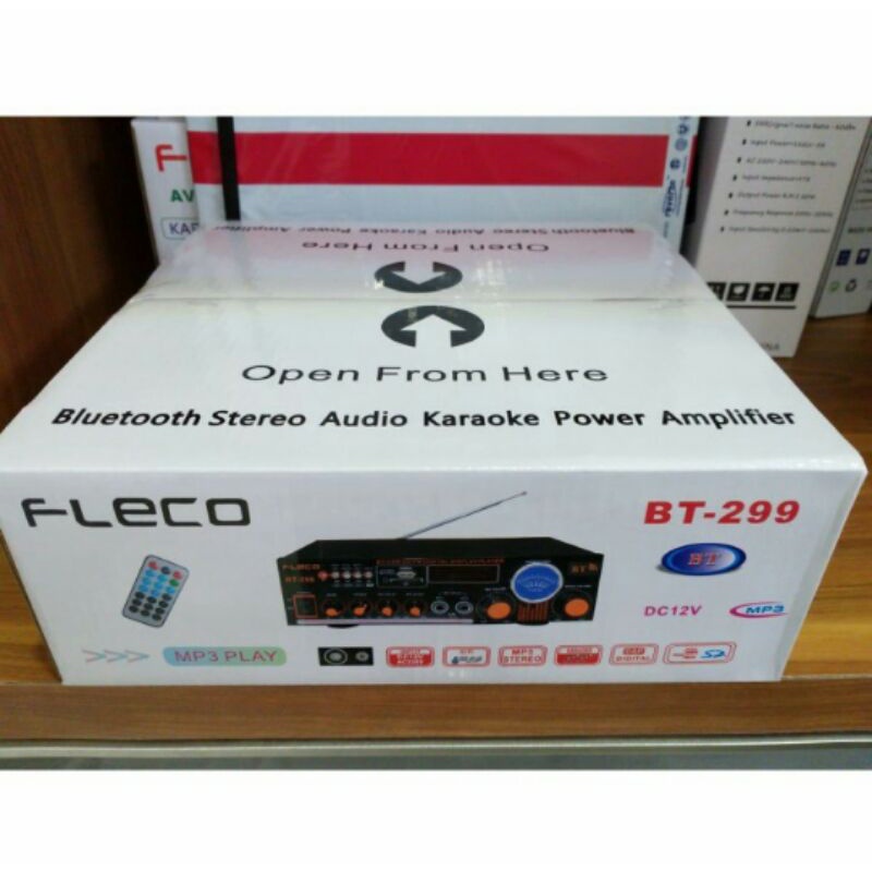 Cod Power Amplifier Fleco F-299/Amplie Audio Streo/Bleuthot/AC DC/Murah