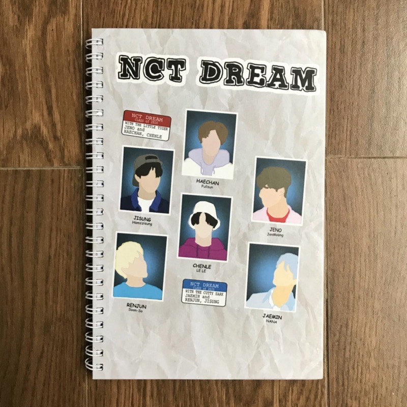

NCT DREAM Fanart A5 Hardcover Notebook 7 days