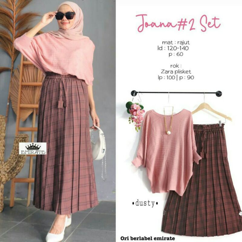 JOANA &amp; BURBERY &amp; ERLAN Set (top &amp; rok)II Emirates