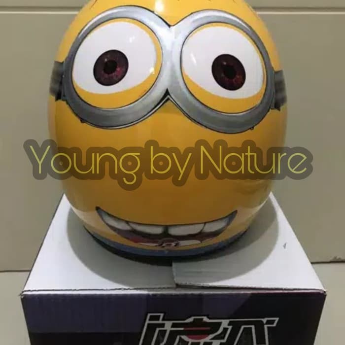 Helm JPN Retro Minion Kaca Bogo ORI (Kaca Cembung)