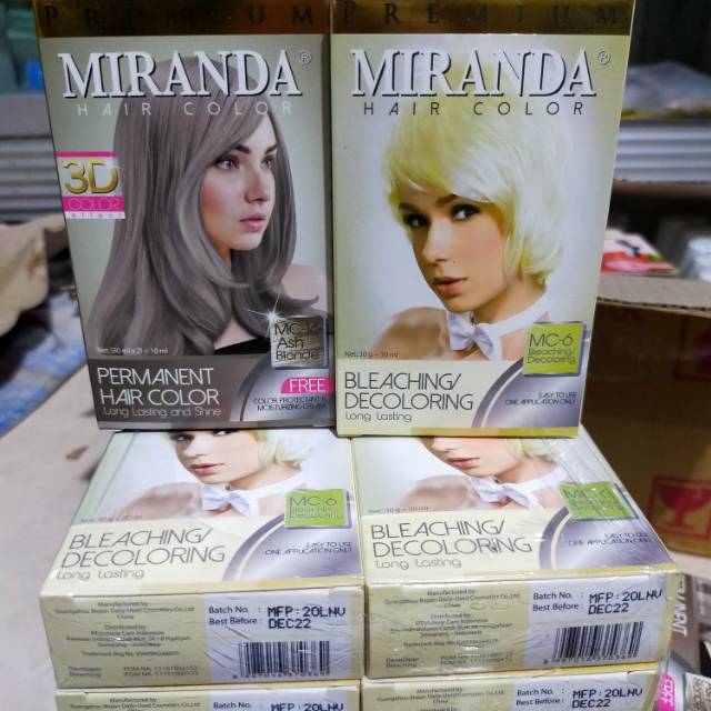 Jual Miranda Bleaching Miranda Ash Blonde Miranda Hair Color Shopee Indonesia