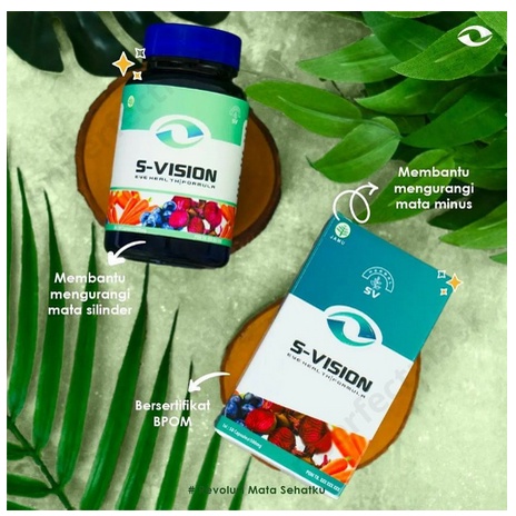 (SMART VISION)S-VISION Suplemen Obat Mata Minus/Silinder Terbaik dan TERMURAH