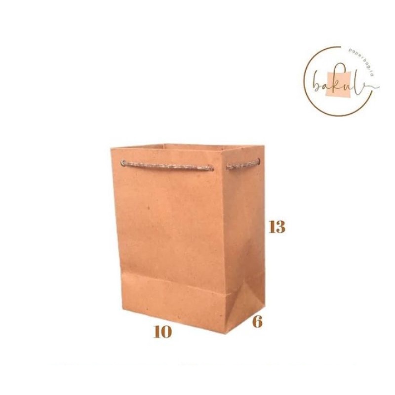 

PAPERBAG COKLAT PAPERBAG POLOS 10X13 AKSESORIS (Minimal pembelian 12 pcs)