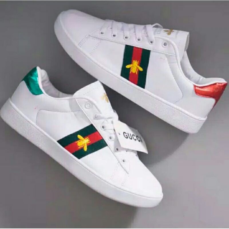 sepatu sneakers GUCCI ACE BEE wather pria