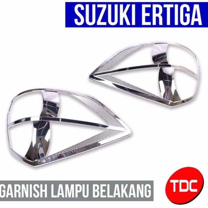 ALL NEW CAR AKSESORIS SUZUKI ERTIGA GARNISH BELAKANG CHROME AKSESORI