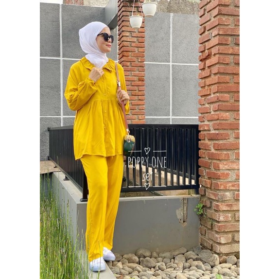 setelan import Bahan Rayon Premium kahatexUkuran All size
LD  fit to 110 cm