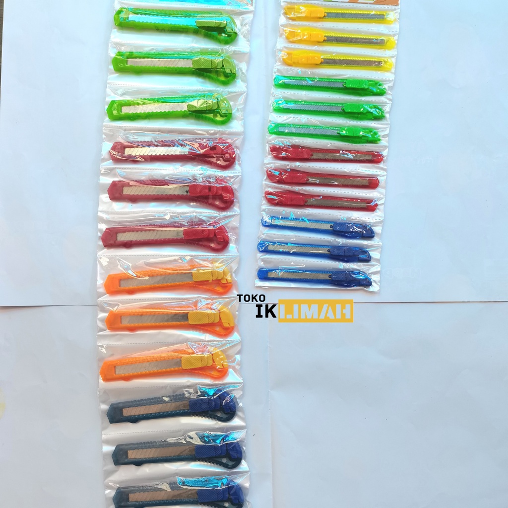 

Cutter Murah / Pisau Pemotong Besar atau Kecil / 1 Lembar 12 PCS