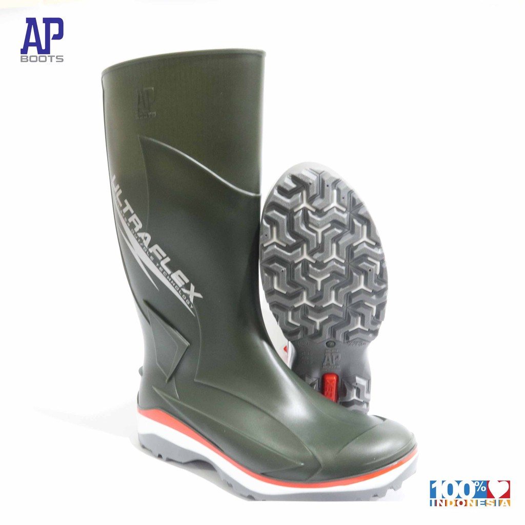 AP ULTRAFLEX 39-43 GREEN - BOOT SAFETY KARET -  AP BOOTS