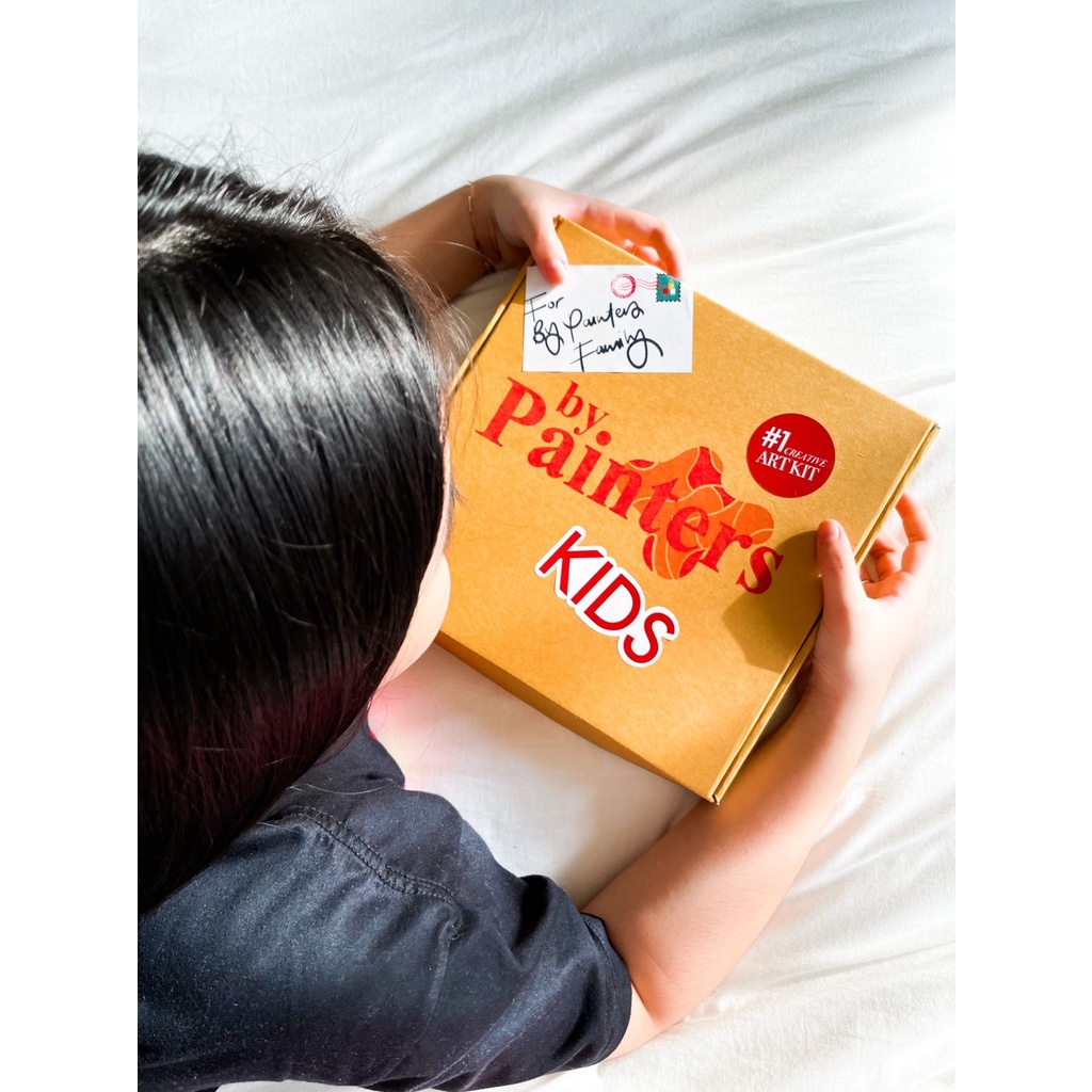 

Paint By Number [Hello!] Bypainters Kids Painting Set 20X20Cm Kanvas & 6 Akrilik Kit Melukis