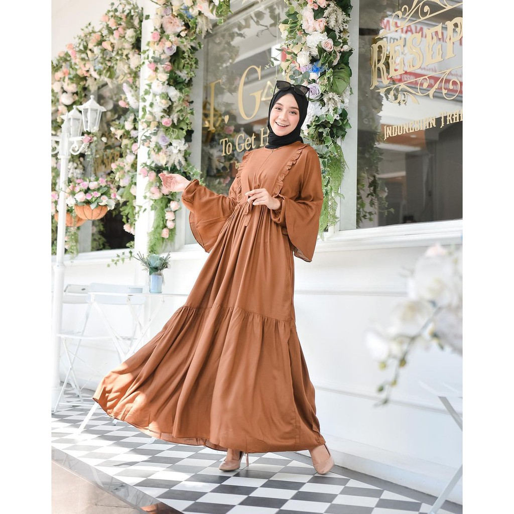 100% REALPICT wilsya dress terbaru // harga promo bahan katun rayon