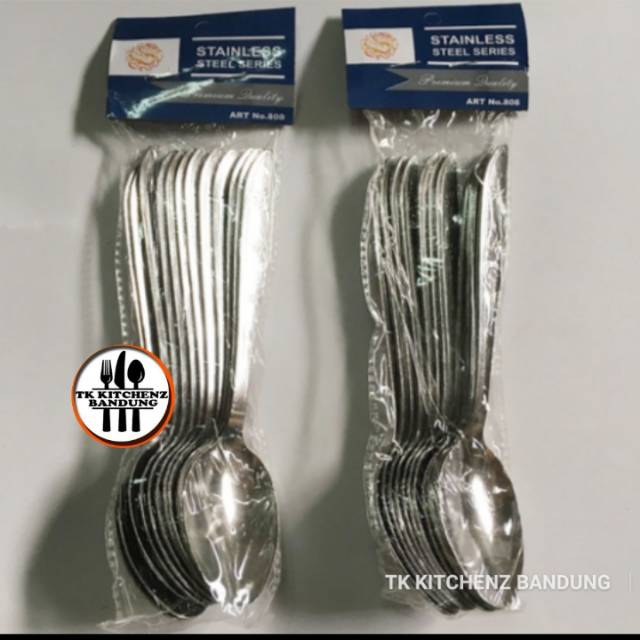 Sendok Stainless Tebal 808 Isi 12 pcs / Satu Lusin