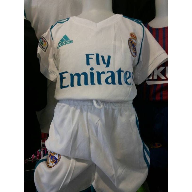 EXCLUSIVE Jersey REAL MADRID KIDS HOME 2017 2018 SETELAN ANAK GO grade ori TERMURAH