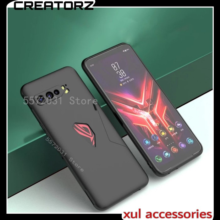 CASE ASUS ROG 3 PHONE SOFTCASE SLIM FIT BLACK MATTE CAMERA PROTECTION CASING DOFF