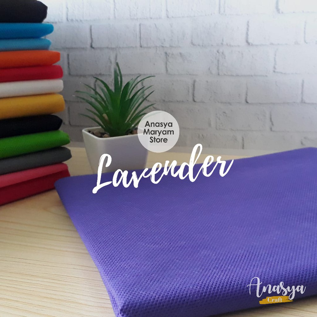 KAIN SPUNBOND BUKET MURAH PER 1 METER TEBAL-lavender