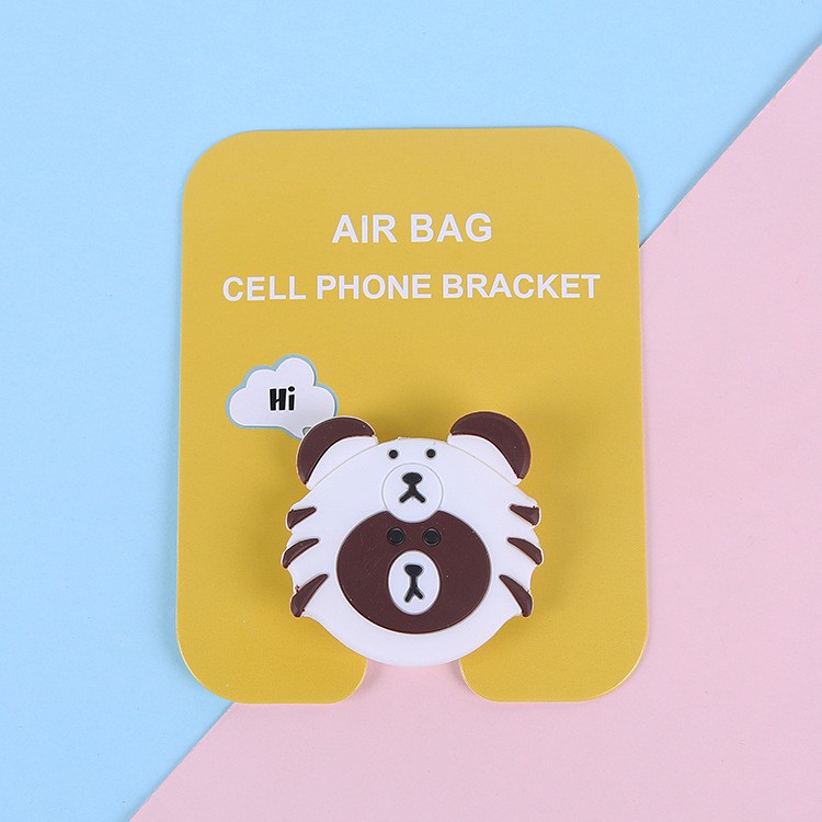 MURMURE.ID | #PART 3# POPSOCKET KARAKTER POP SOCKET EMOJI HP004-BROWN TIGER