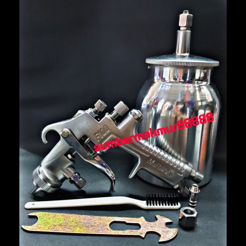 Spray gun f 100 tabung bawah multipro alat semprot cat